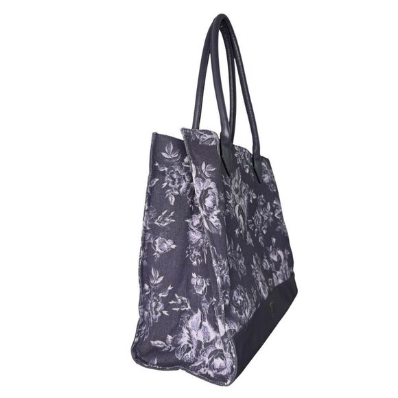 Victoria’s Secret Limited Edition Purple Floral Book Weekender Tote Bag - Picture 3 of 7
